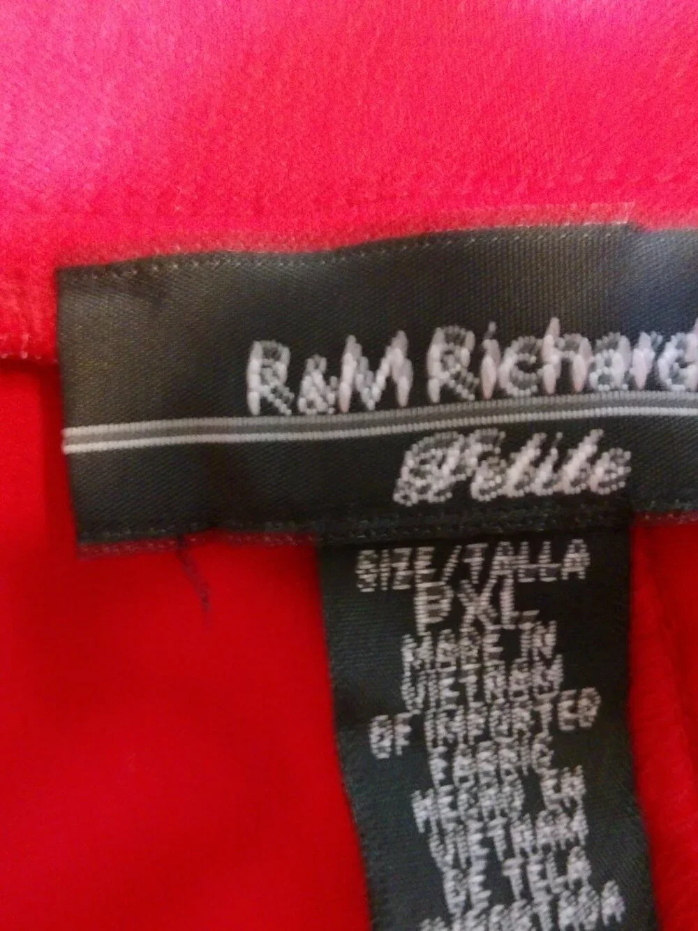2 PC RED DRESS SET JACKET AND DRESS SIZE XL PETITE NWOT